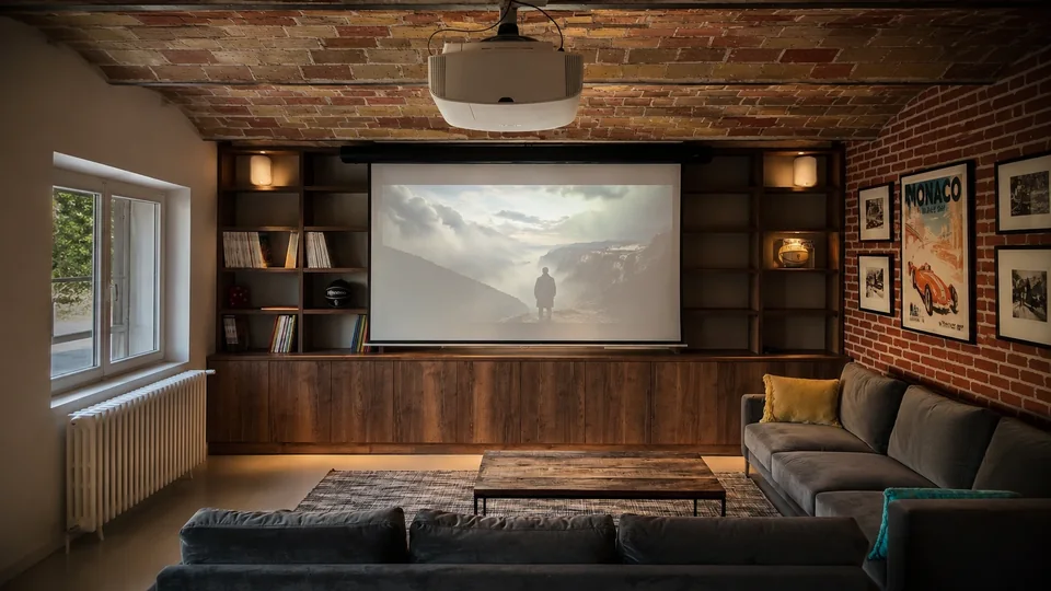 Salle de cinéma privée intégrée par Audio Video Neuilly